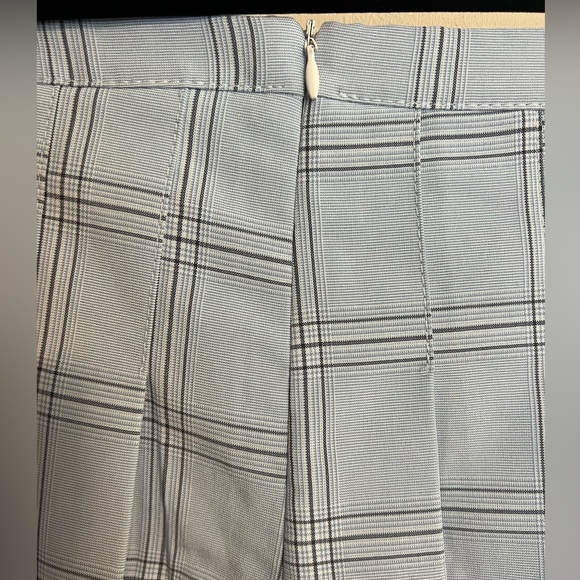 Princess Polly Light Blue Plaid Pleated Mini Skirt - Picture 7 of 9